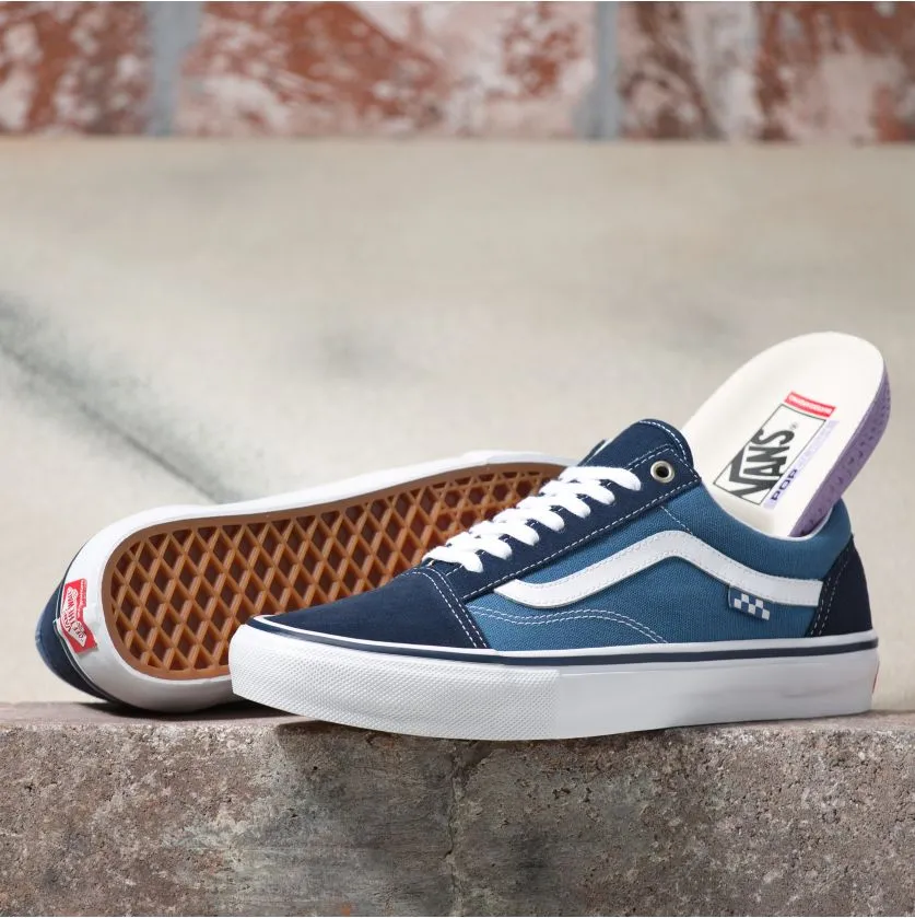 Vans Skate Old Skool Skateboard Shoe - Navy/White