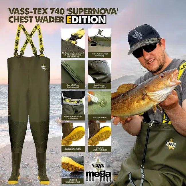 Vass Tex 740 SuperNova Chest Waders