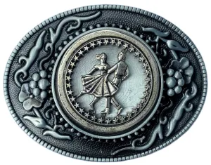 Western Line Dancing Belt Buckle