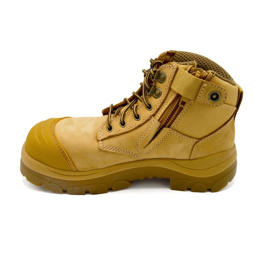 WideLoad 690WZ Wide Fit Safety Boot - Zip - Tan- 6E Fit