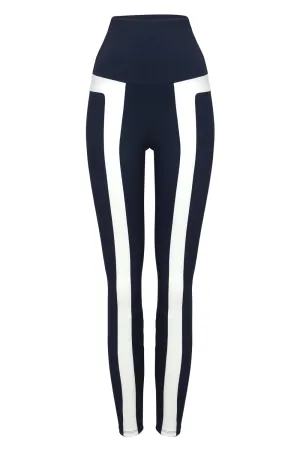 Wishbone Legging Navy/Chantilly