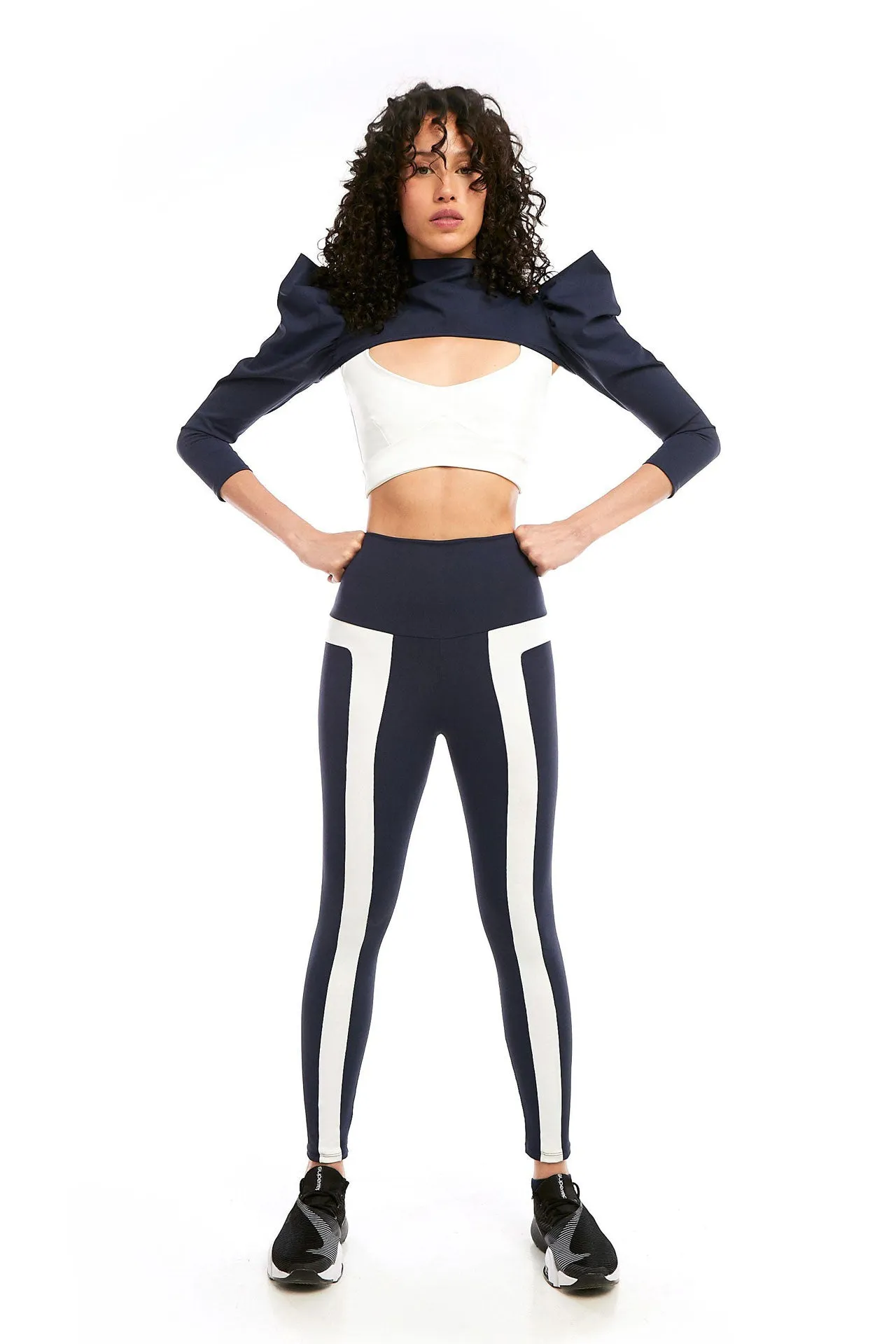 Wishbone Legging Navy/Chantilly