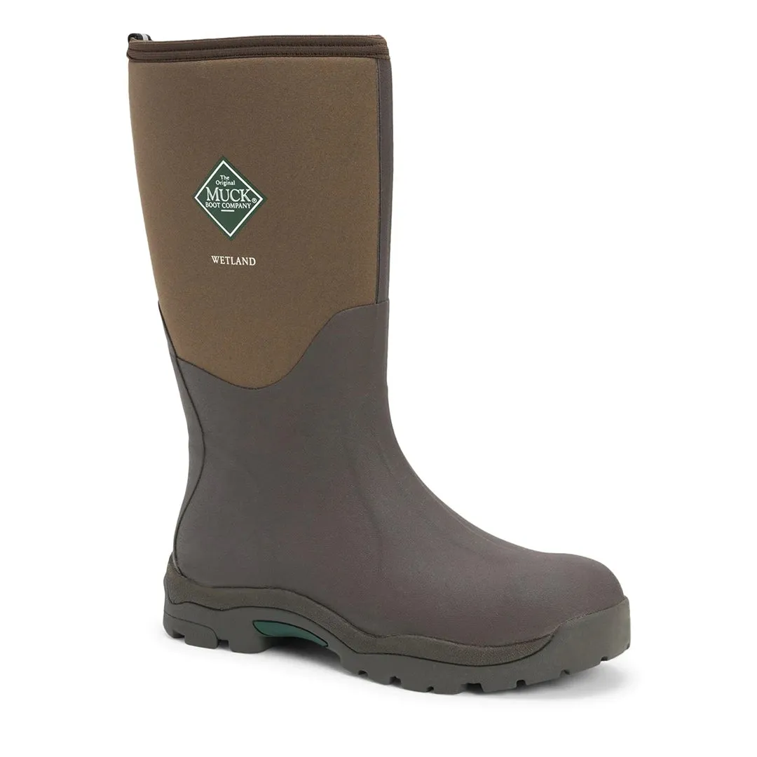 Women's Wetland Tall Wellington Boots - Bark by Muckboot