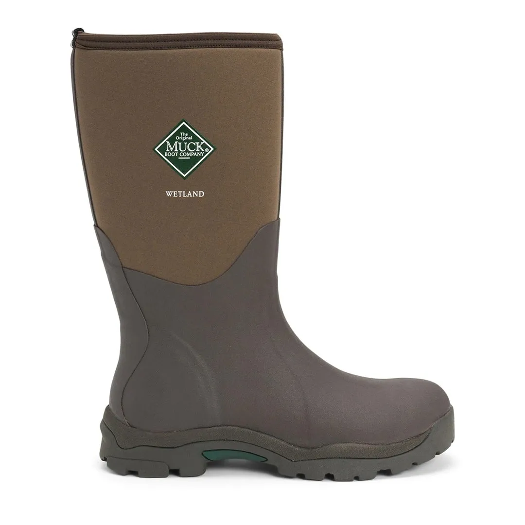 Women's Wetland Tall Wellington Boots - Bark by Muckboot