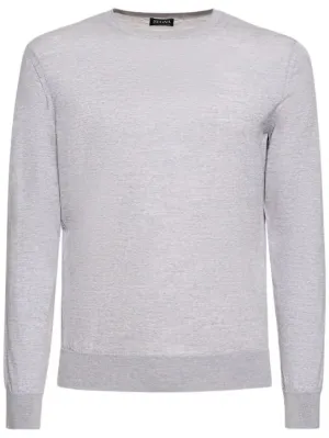 Zegna   High performance wool crewneck sweater 